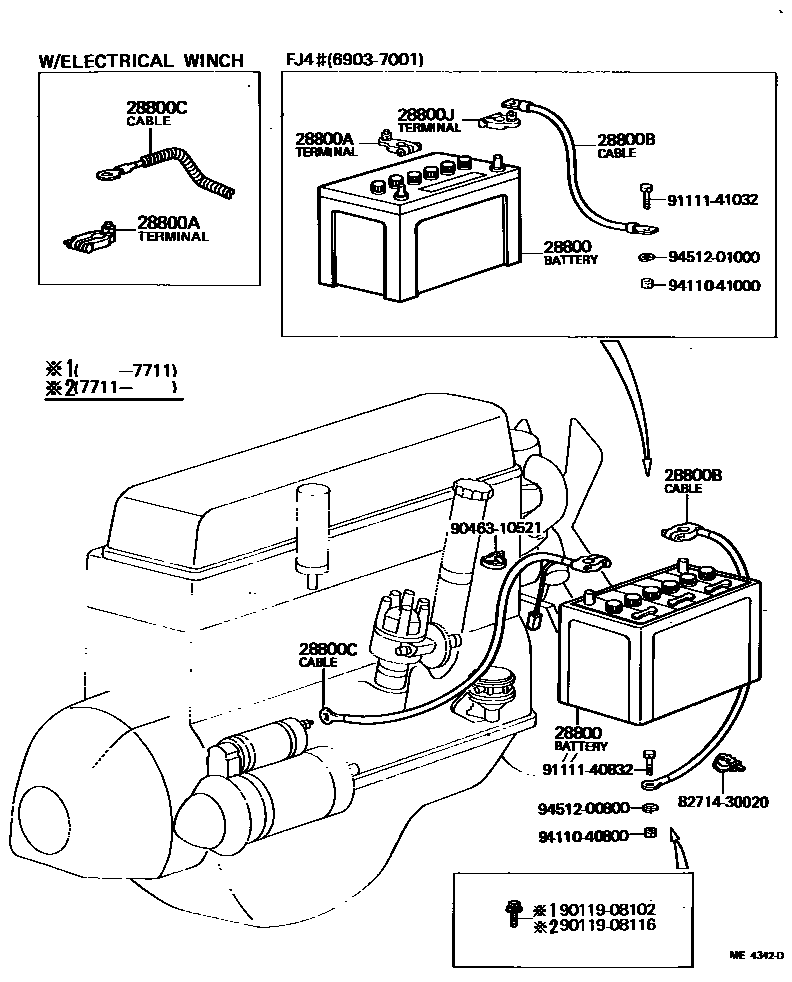 8201 — BATTERY & BATTERY CABLE