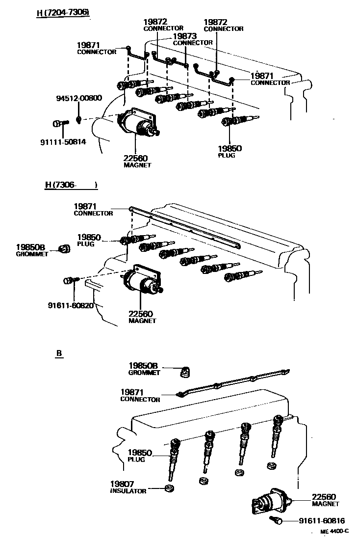 1901 — IGNITION COIL & SPARK PLUG / GLOW PLUG