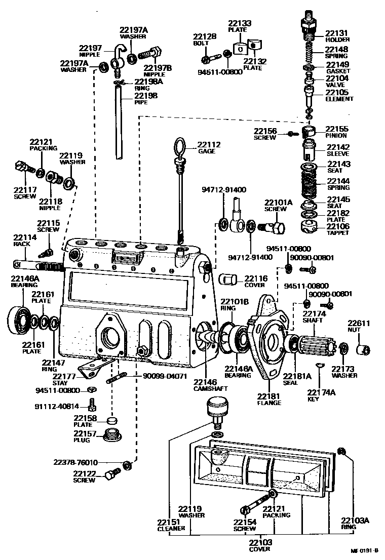 2203 — INJECTION PUMP BODY