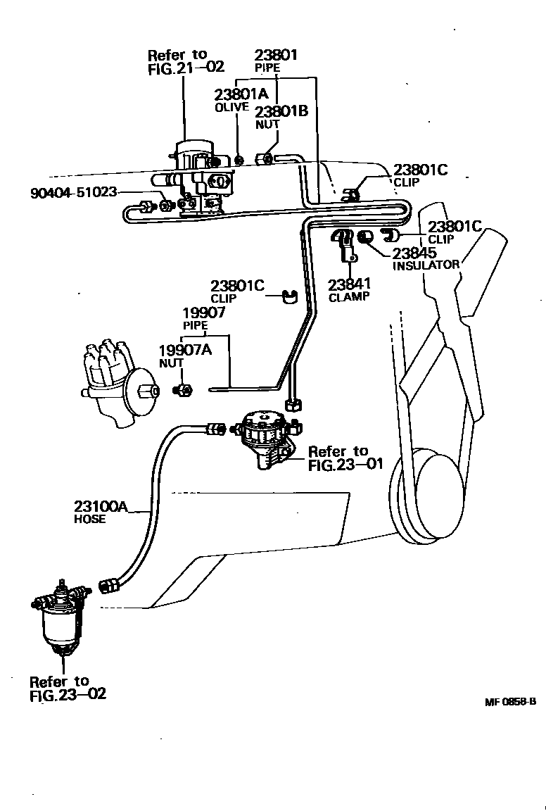 2101 — FUEL PIPE & CLAMP
