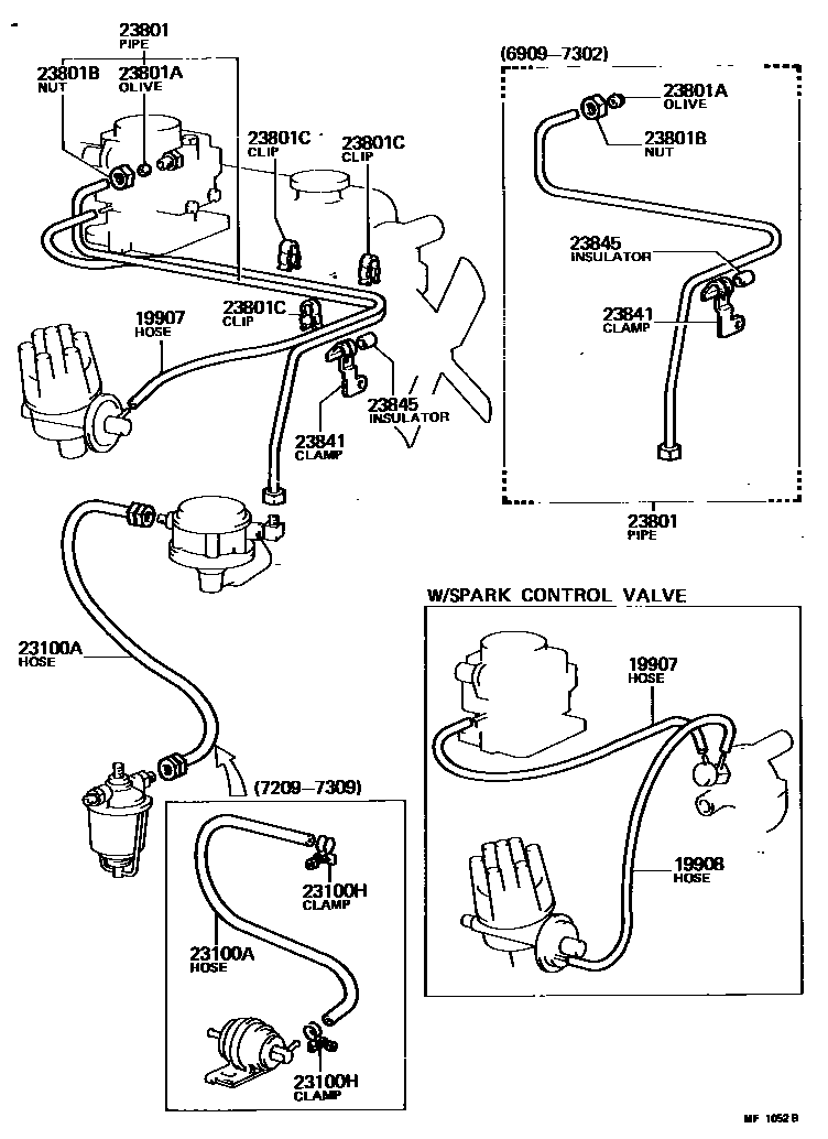 2101 — FUEL PIPE & CLAMP