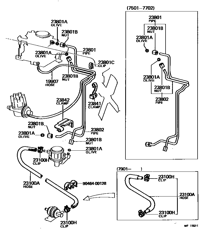 2101 — FUEL PIPE & CLAMP