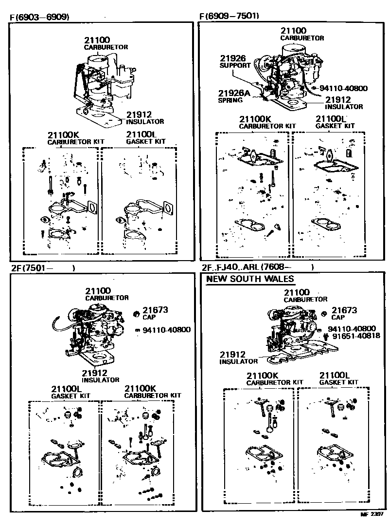 2102 — CARBURETOR ASSEMBLY