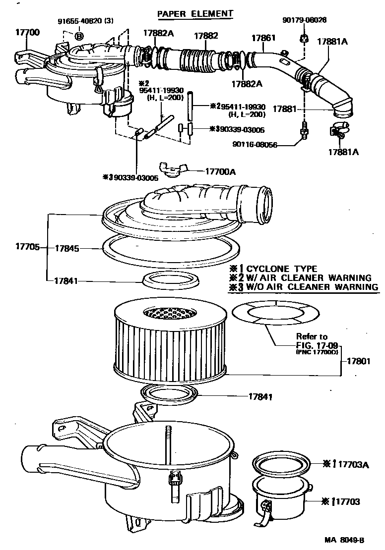 1703 — AIR CLEANER
