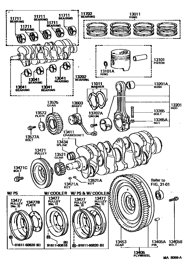1301 — CRANKSHAFT & PISTON