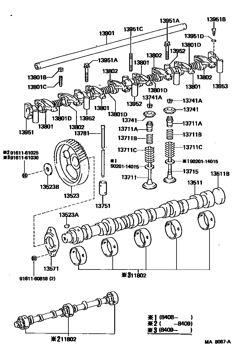 1302 — CAMSHAFT & VALVE