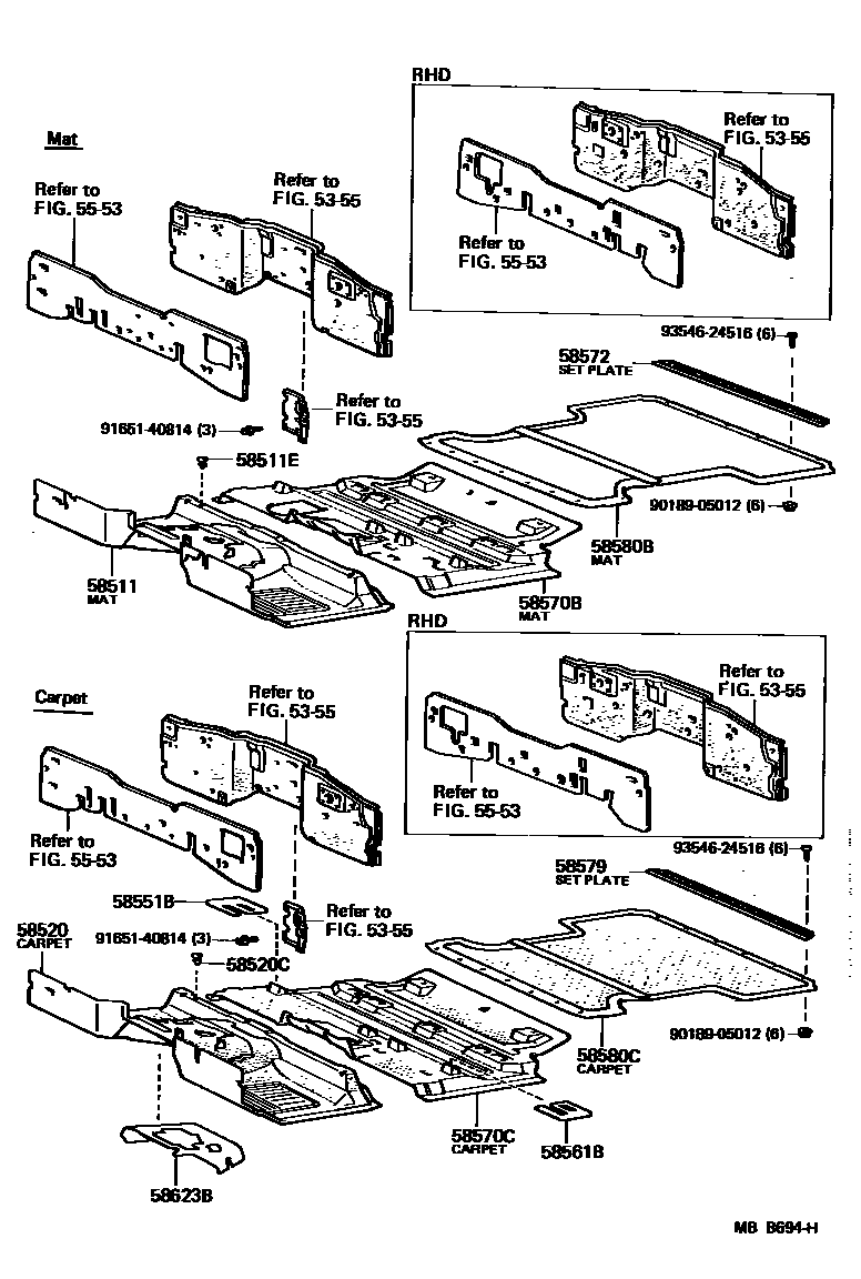 5854 — FLOOR MAT & SILENCER PAD