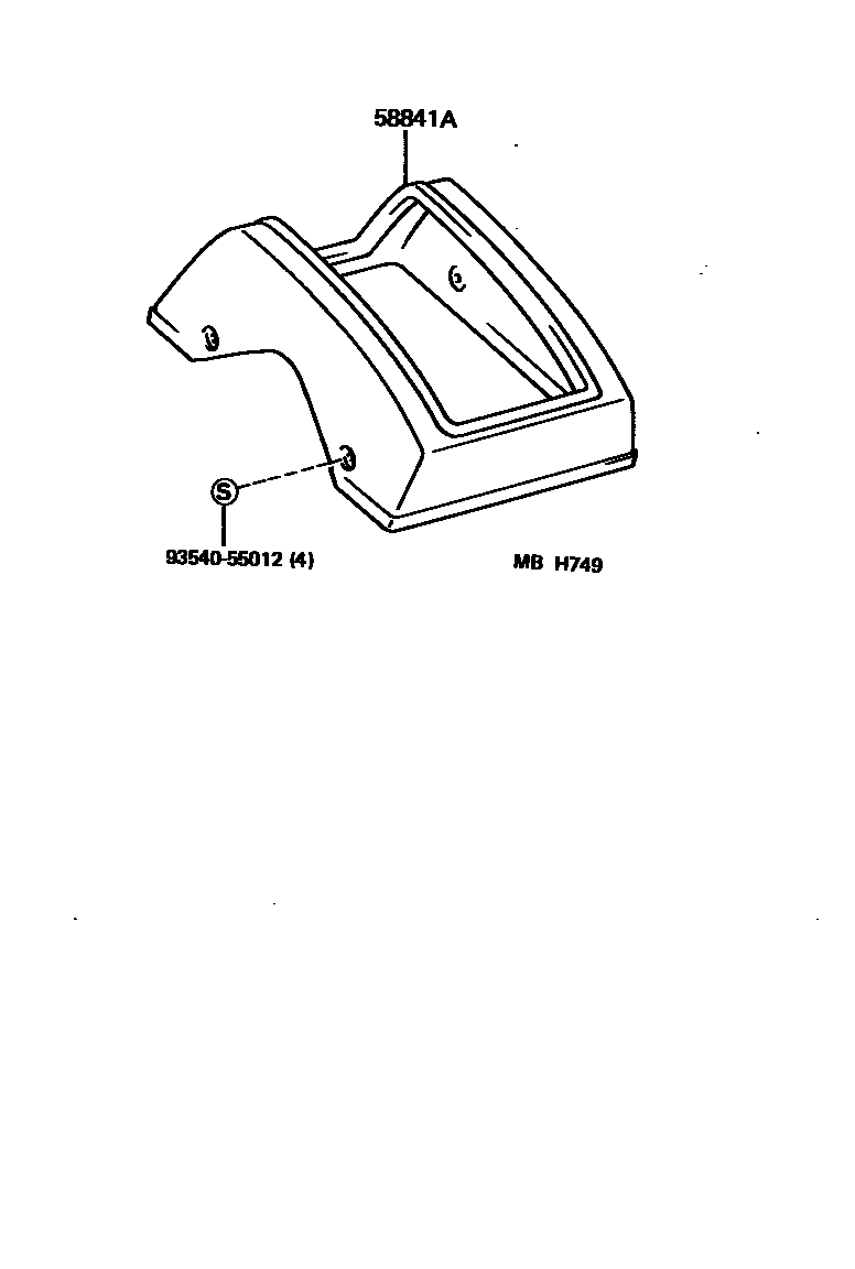 5855 — CONSOLE BOX & BRACKET