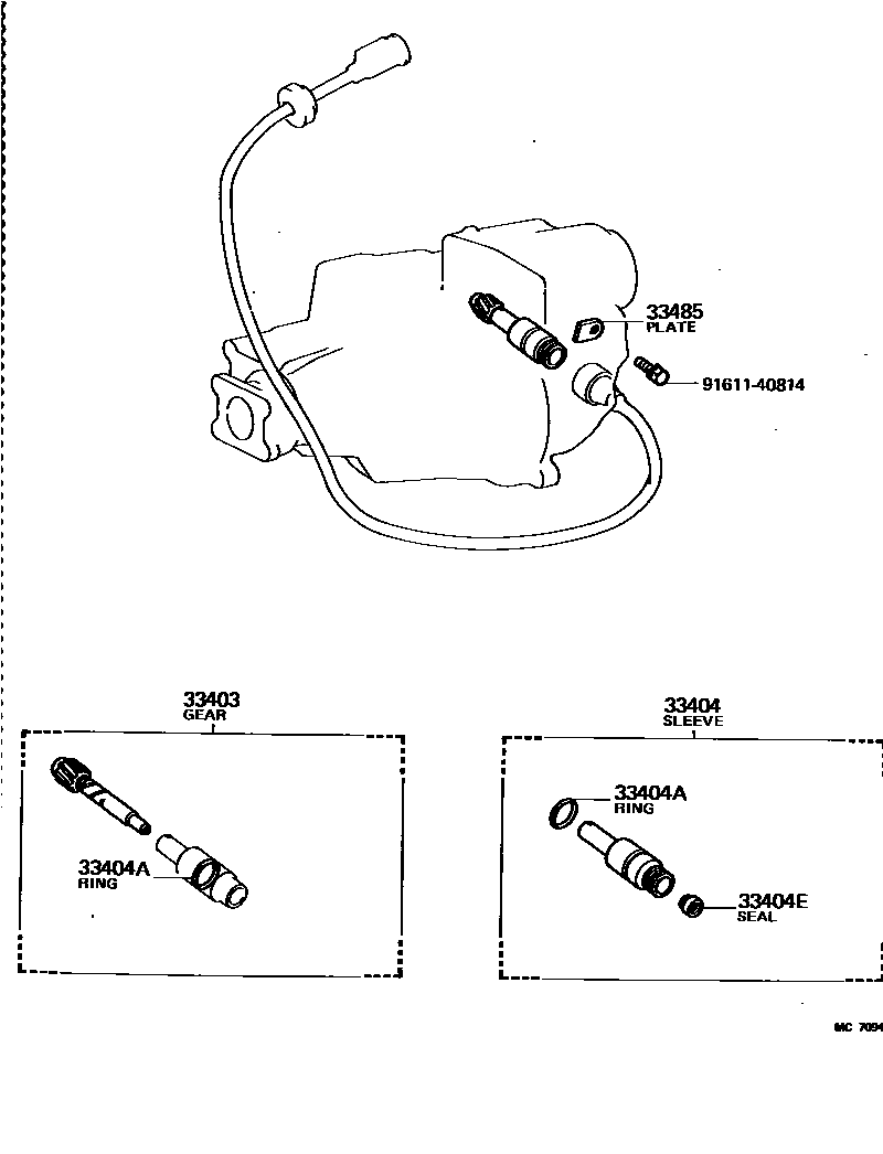 3304 — SPEEDOMETER DRIVEN GEAR (MTM)