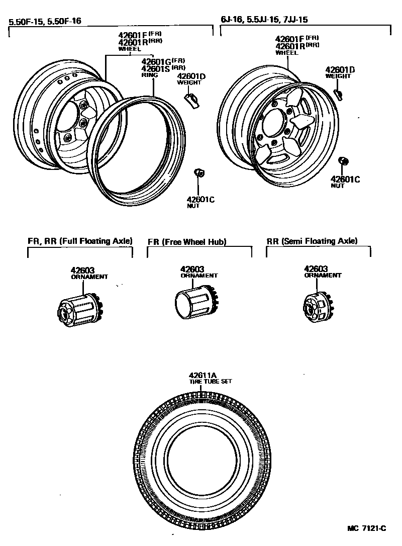 4103 — DISC WHEEL & WHEEL CAP