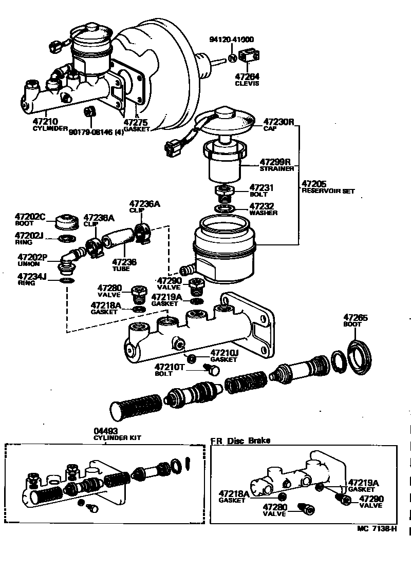 4702 — BRAKE MASTER CYLINDER