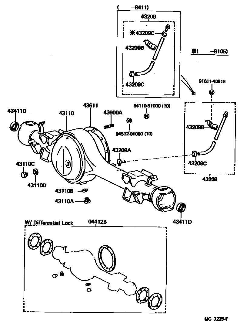 4301 — FRONT AXLE HOUSING & DIFFERENTIAL