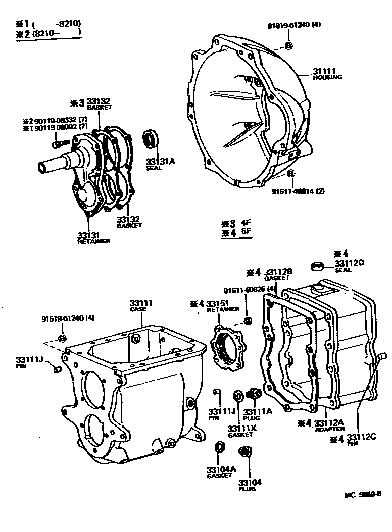 3302 — CLUTCH HOUSING & TRANSMISSION CASE (MTM)
