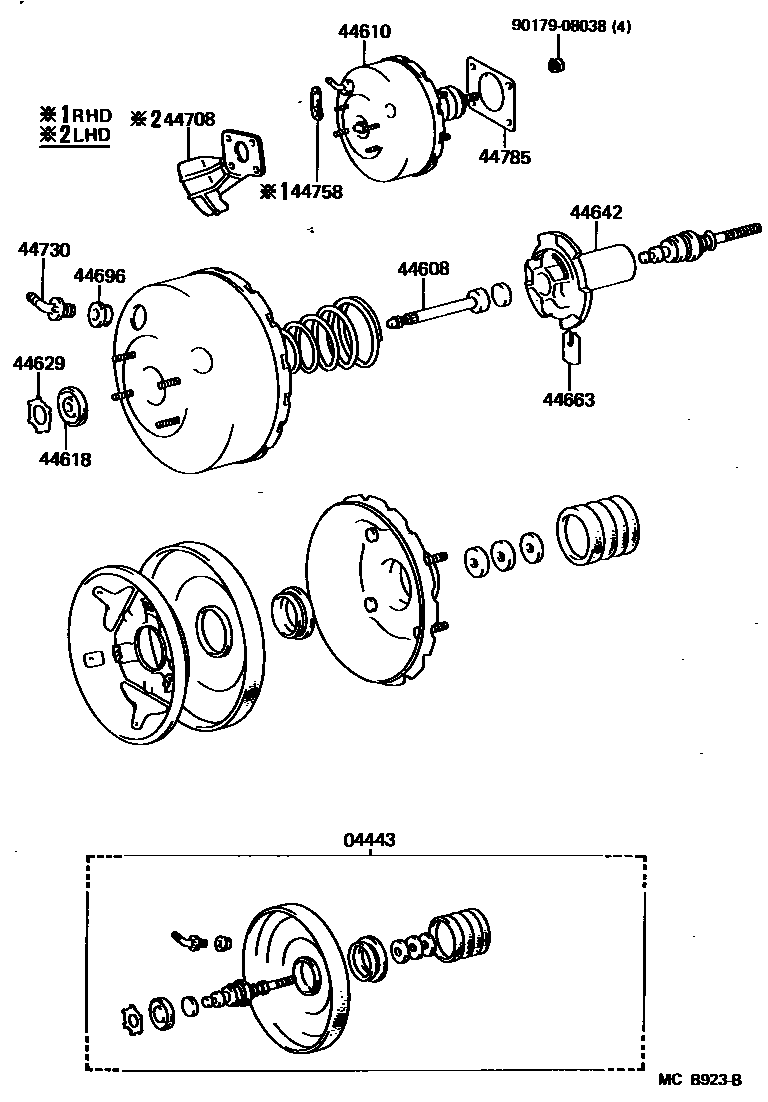 4703 — BRAKE BOOSTER & VACUUM TUBE