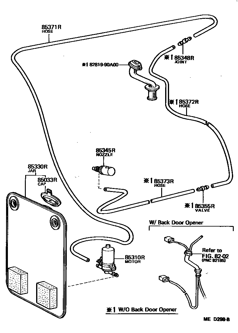 8504 — REAR WASHER