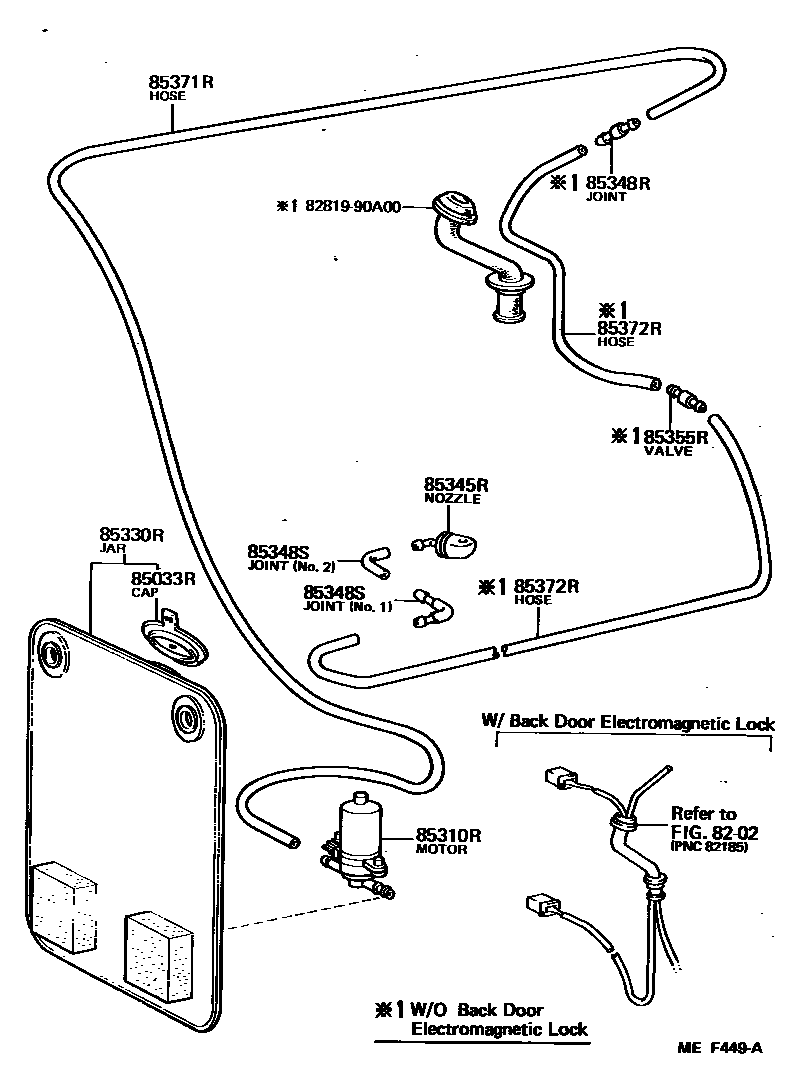 8504 — REAR WASHER
