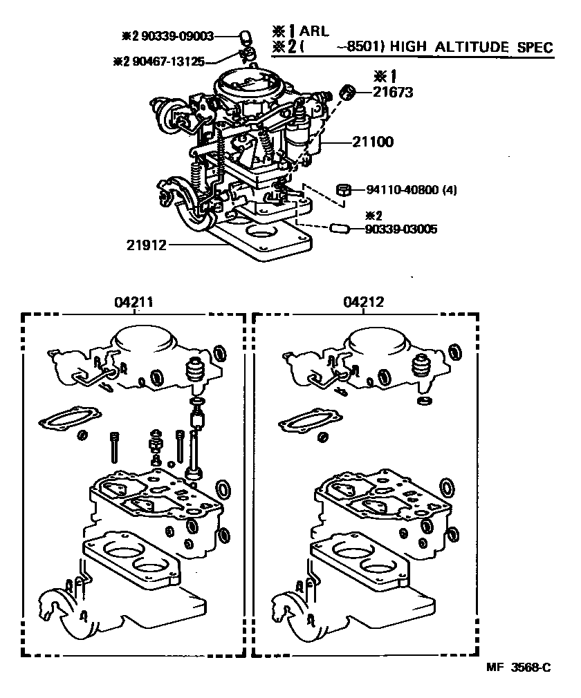 2102 — CARBURETOR ASSEMBLY