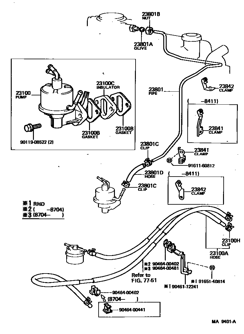 2301 — FUEL PUMP & PIPE