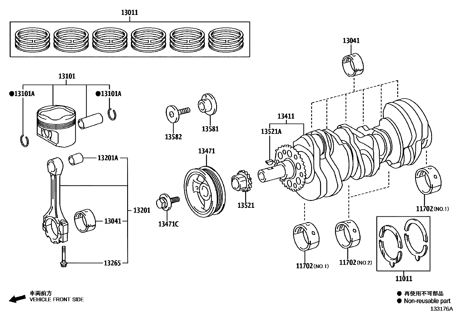 1301 — CRANKSHAFT & PISTON