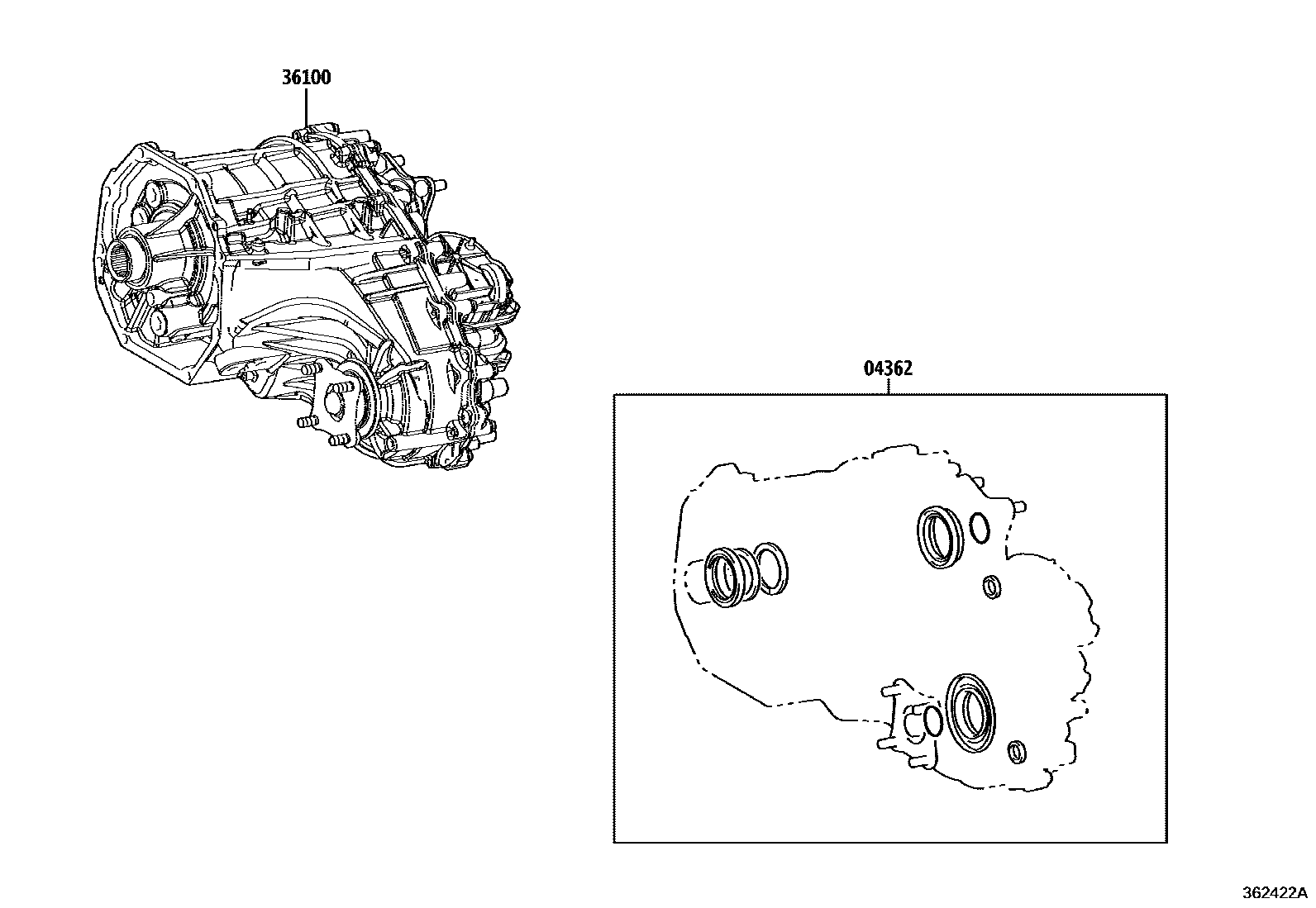 3608 — TRANSFER ASSEMBLY & GASKET KIT