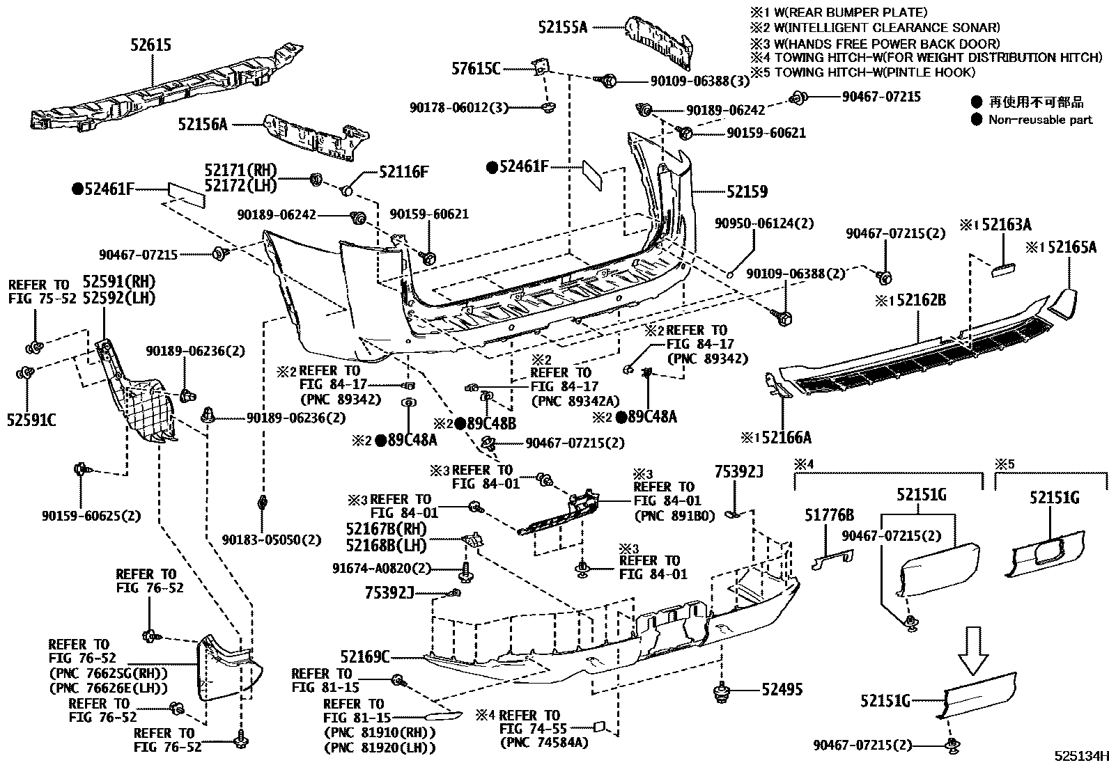 5253 — REAR BUMPER & BUMPER STAY
