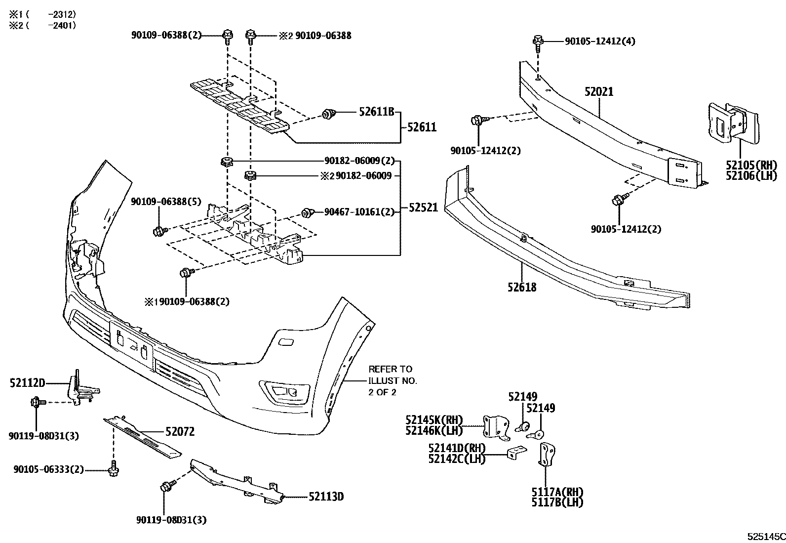 5252 — FRONT BUMPER & BUMPER STAY