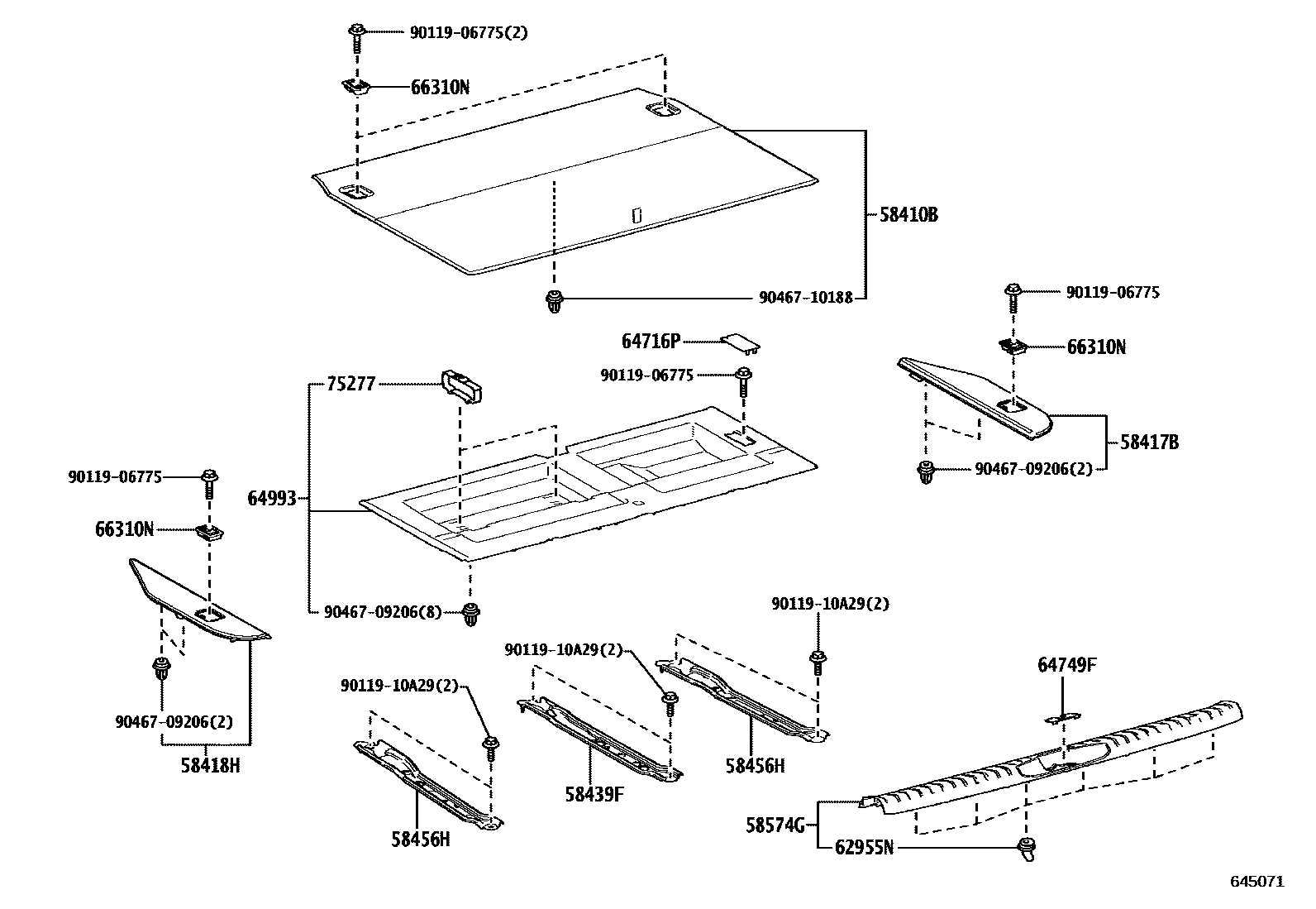 6455 — DECK BOARD & DECK TRIM COVER