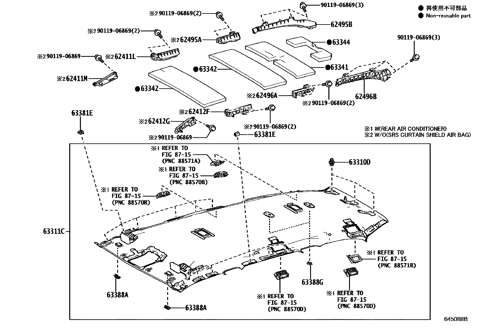 6452 — ROOF HEADLINING & SILENCER PAD