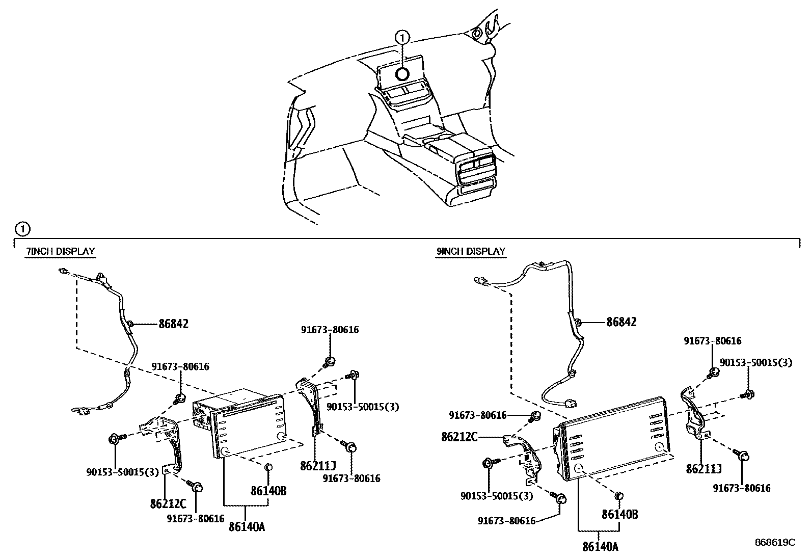 8603 — NAVIGATION & FRONT MONITOR DISPLAY