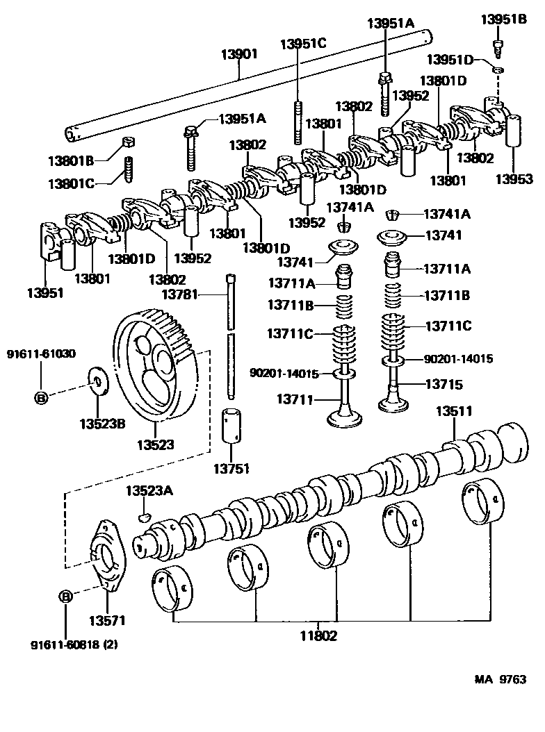1302 — CAMSHAFT & VALVE