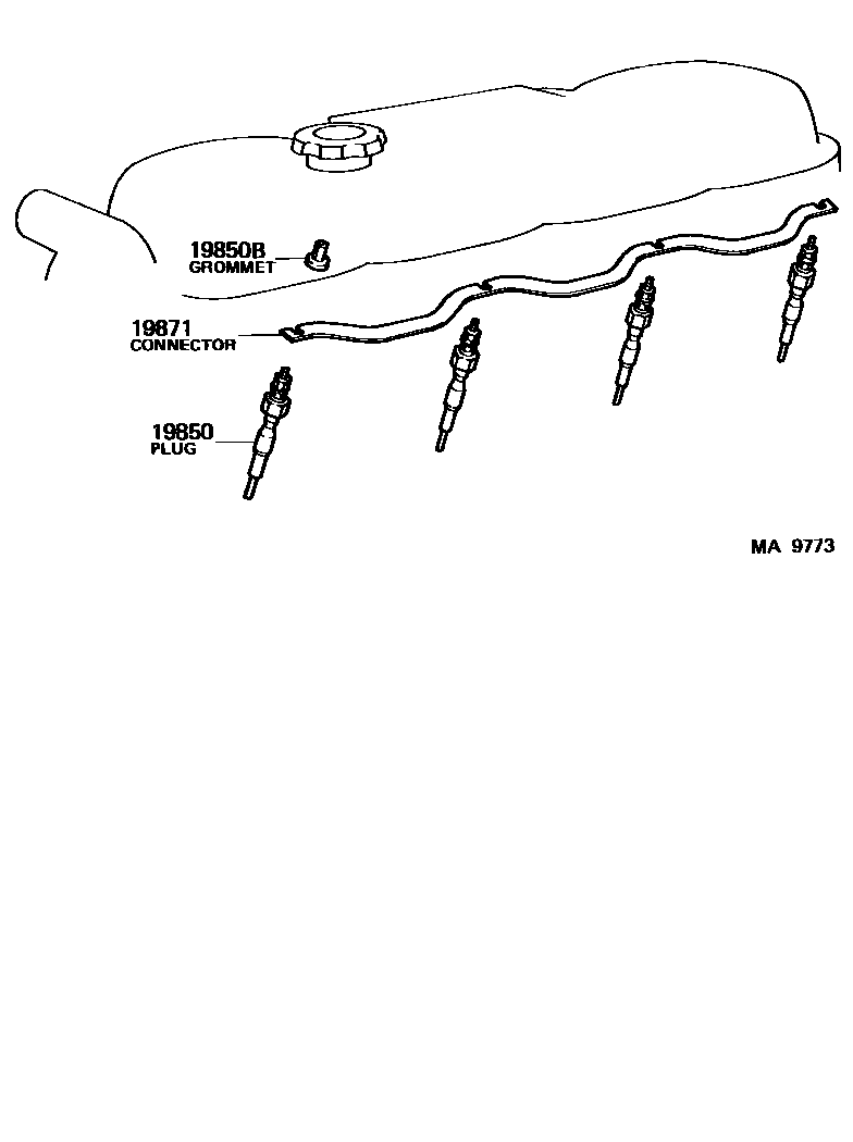 1901 — IGNITION COIL & SPARK PLUG / GLOW PLUG