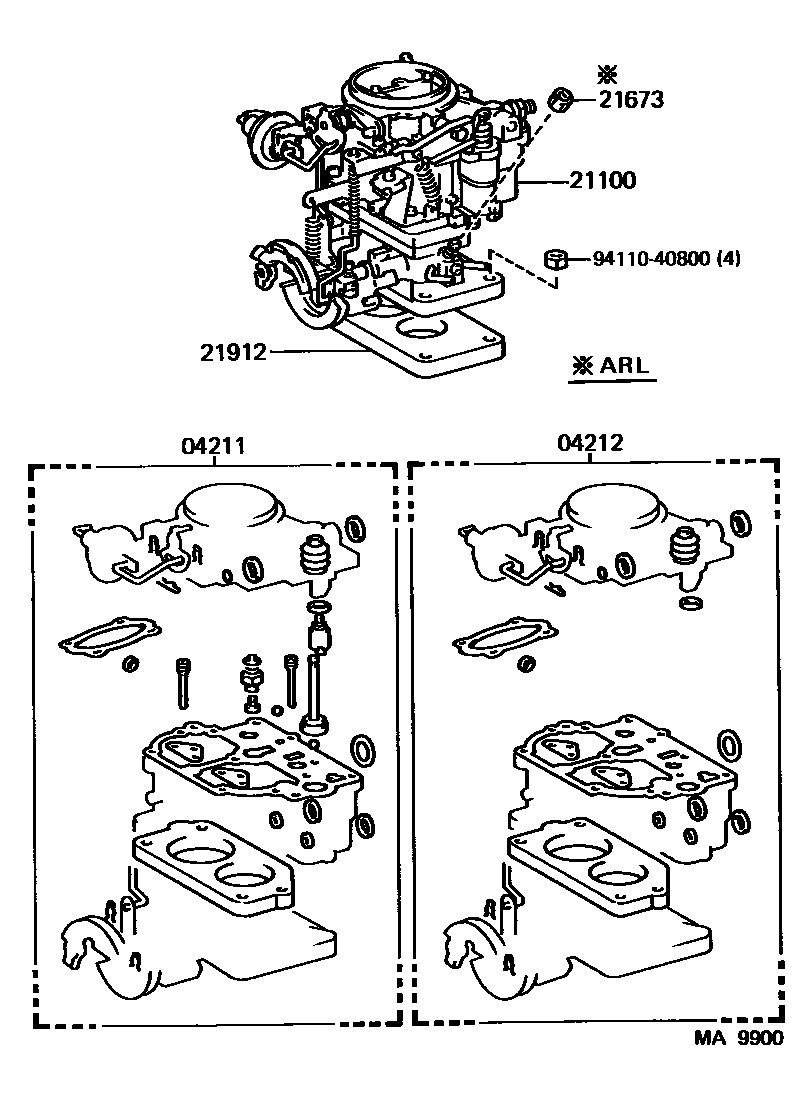 2102 — CARBURETOR ASSEMBLY
