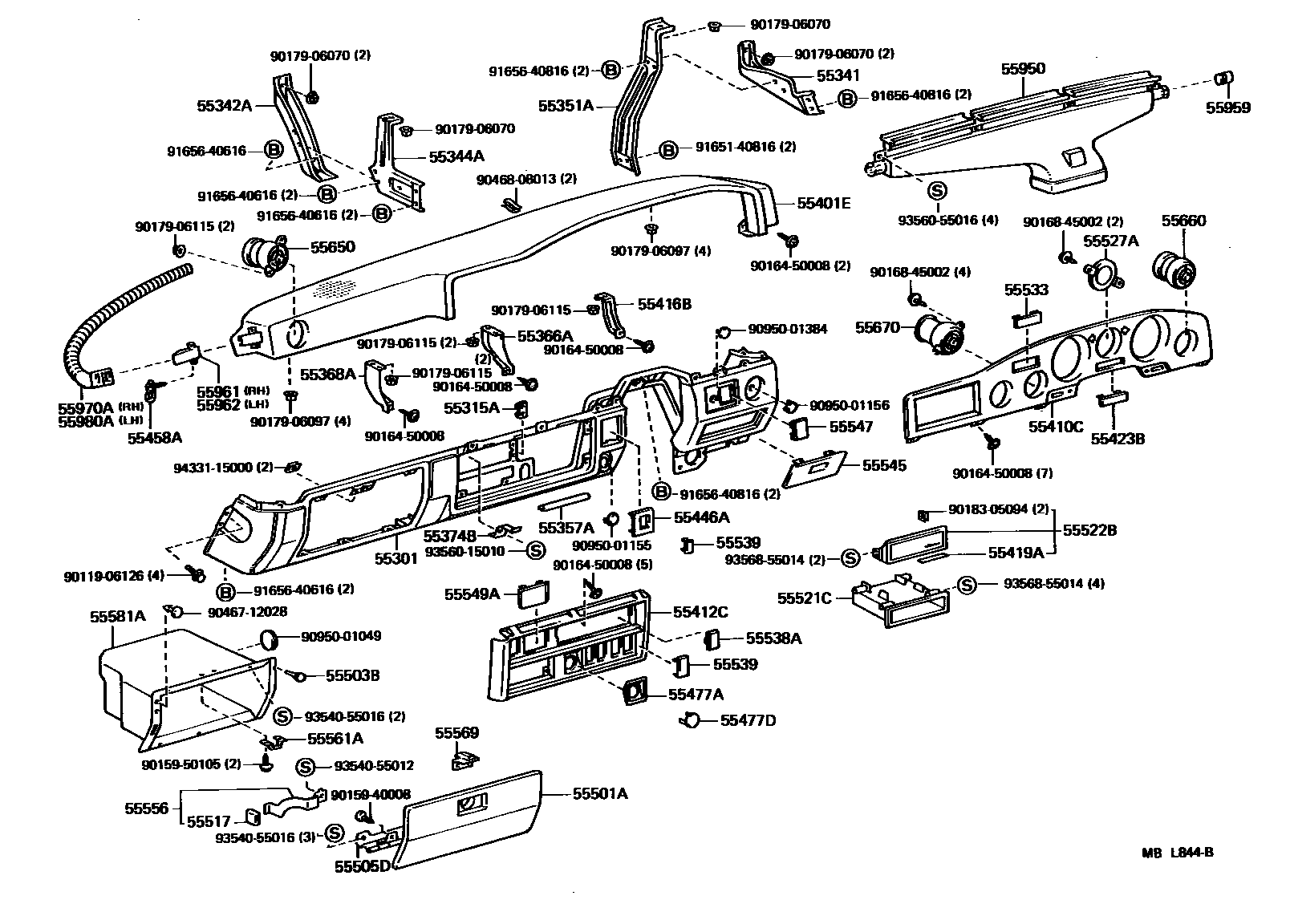 5551 — INSTRUMENT PANEL & GLOVE COMPARTMENT