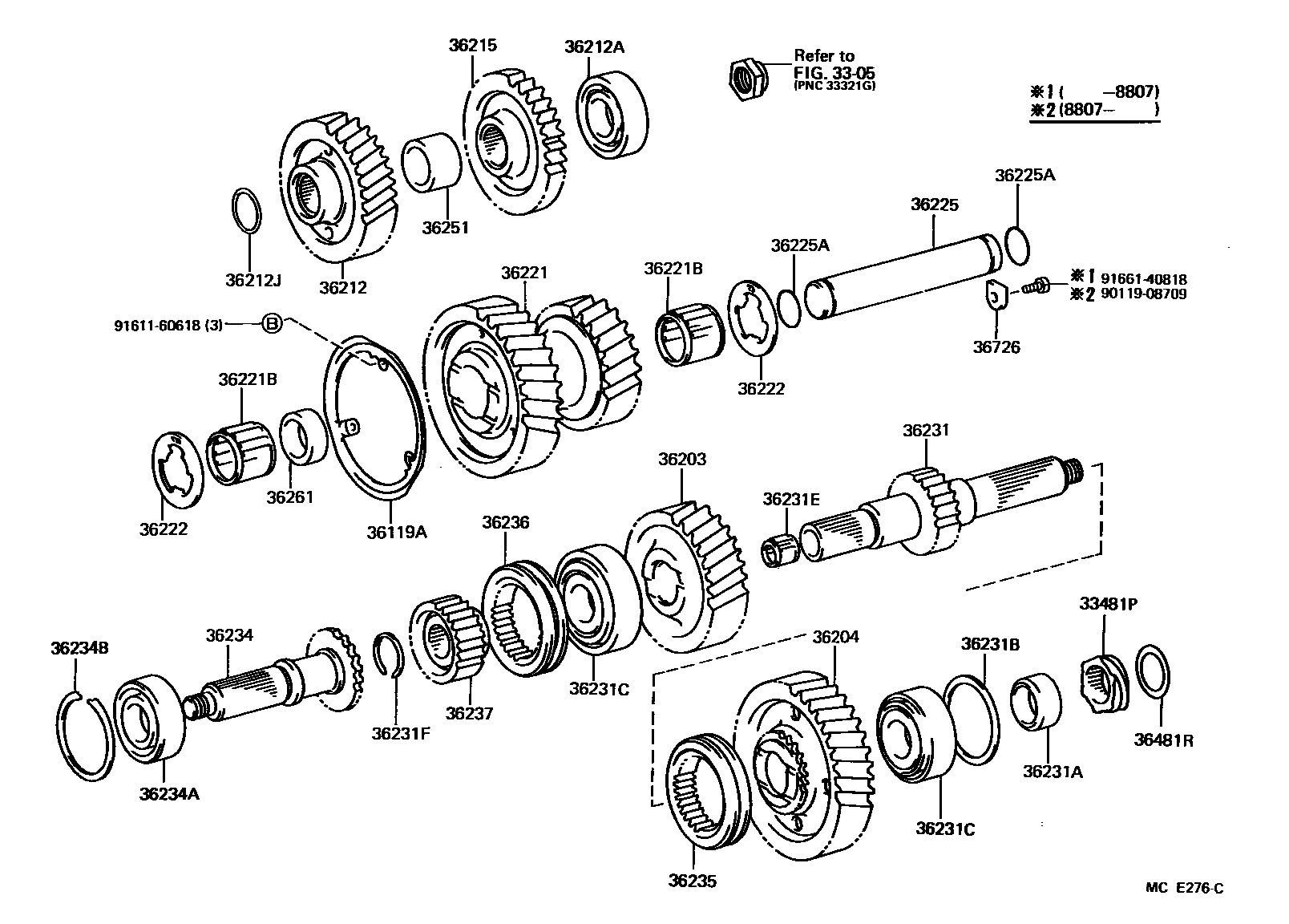 3610 — TRANSFER GEAR