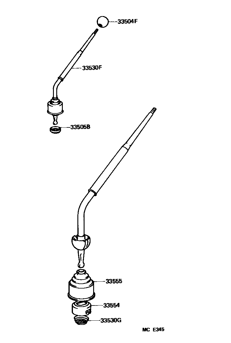 3312 — SHIFT LEVER & RETAINER