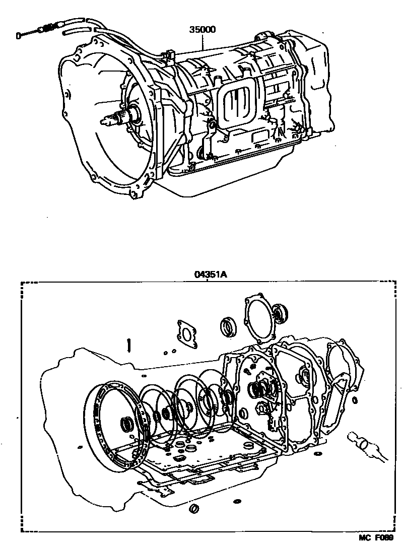 3501 — TRANSAXLE OR TRANSMISSION ASSY & GASKET KIT (ATM)