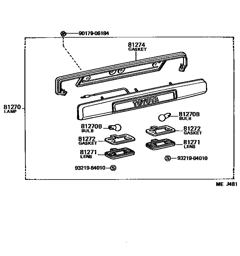 8113 — REAR LICENSE PLATE LAMP