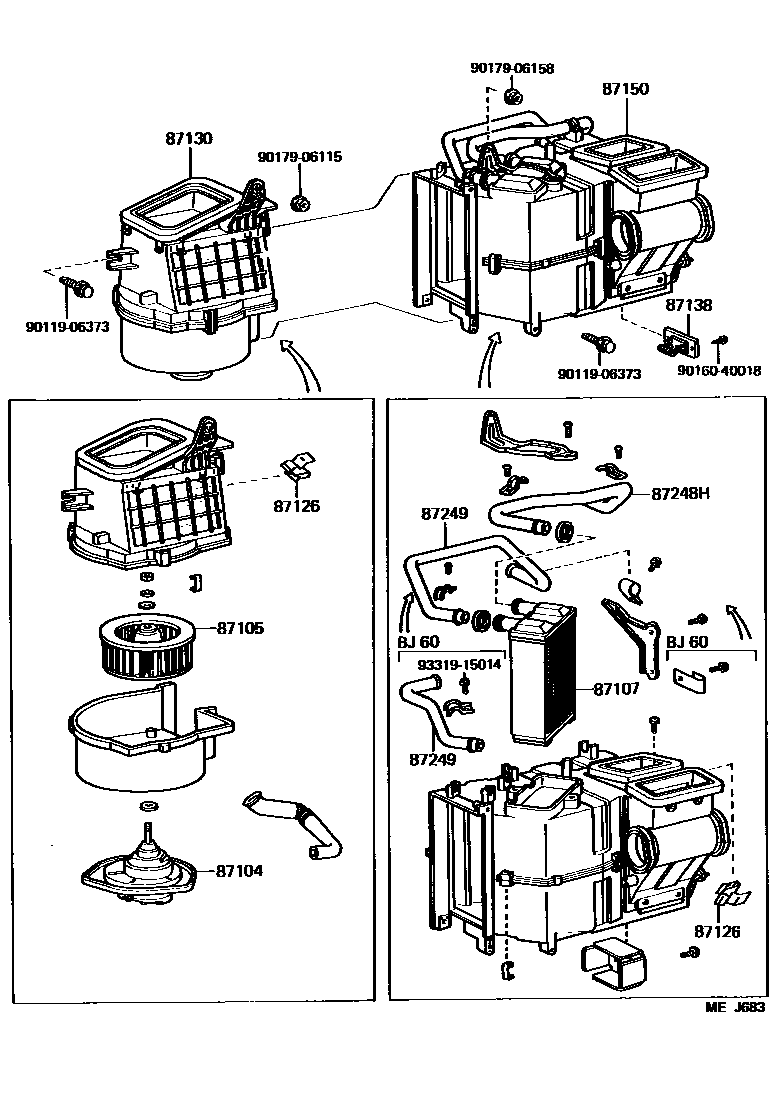 8712 — HEATING & AIR CONDITIONING - HEATER UNIT & BLOWER