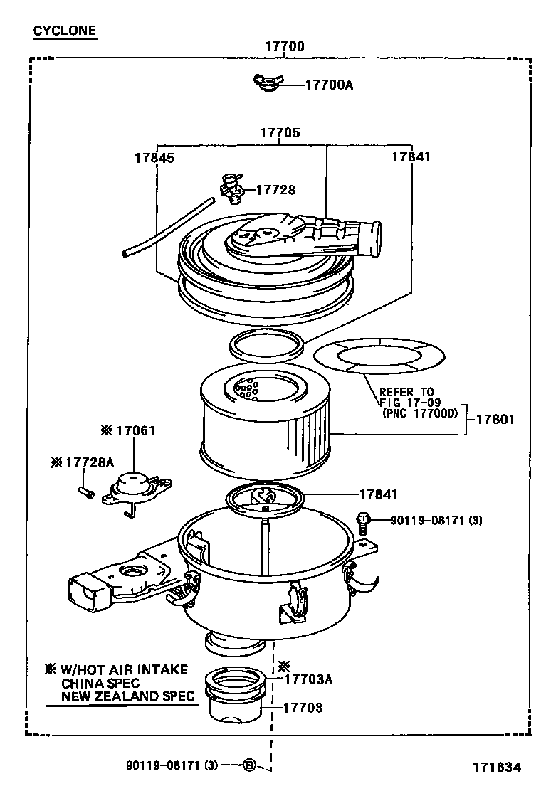 1703 — AIR CLEANER
