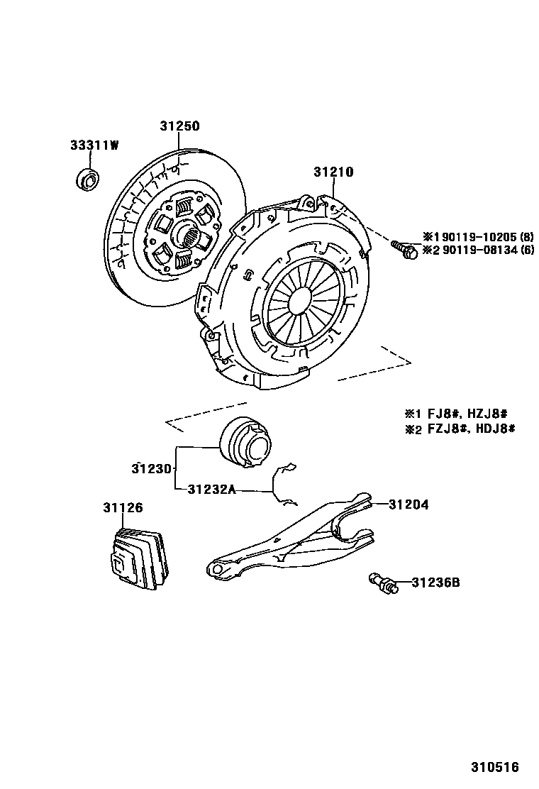 3101 — CLUTCH & RELEASE FORK