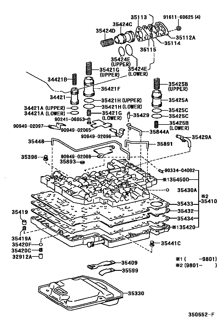 3512 — VALVE BODY & OIL STRAINER (ATM)