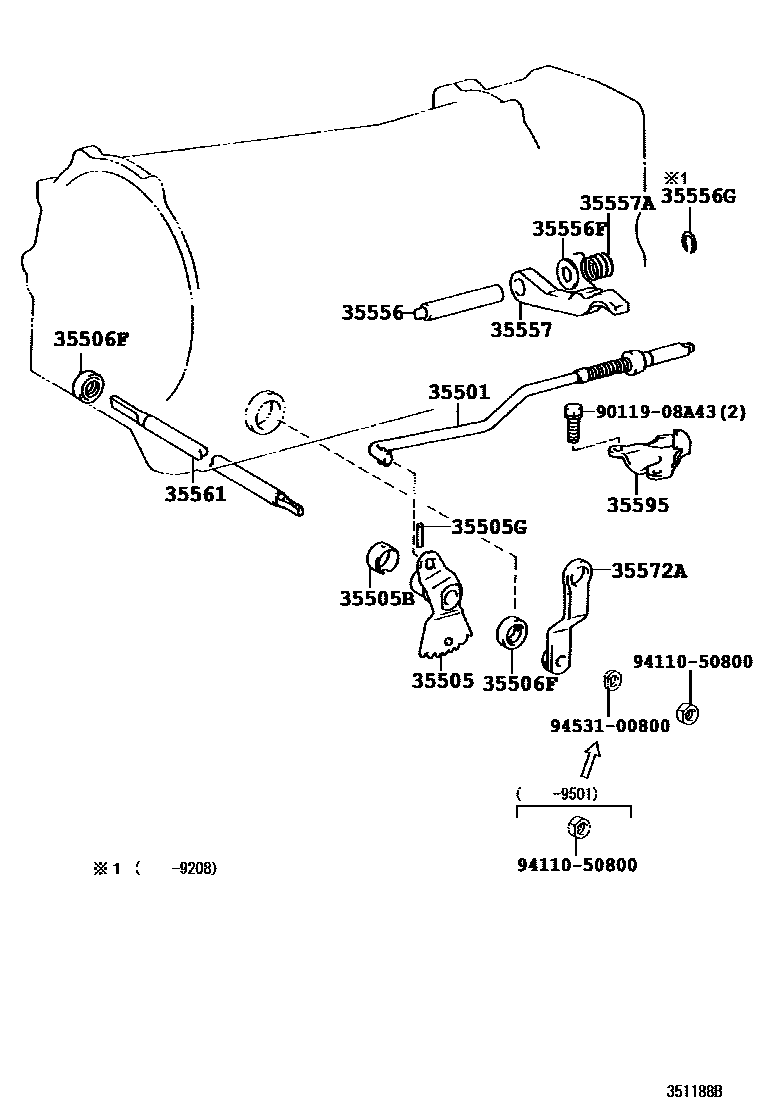 3513 — THROTTLE LINK & VALVE LEVER (ATM)