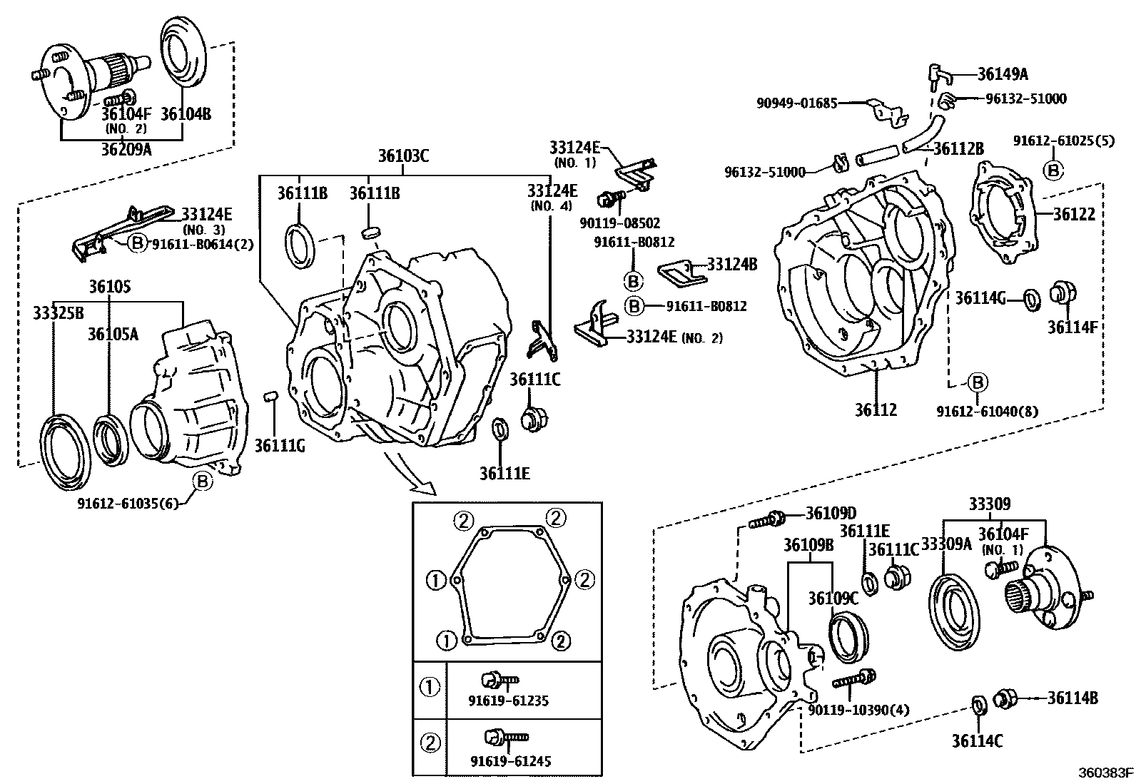 3609 — TRANSFER CASE & EXTENSION HOUSING