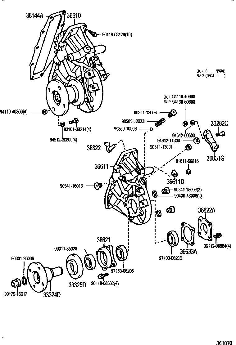 3602 — POWER TAKE-OFF CASE & GEAR