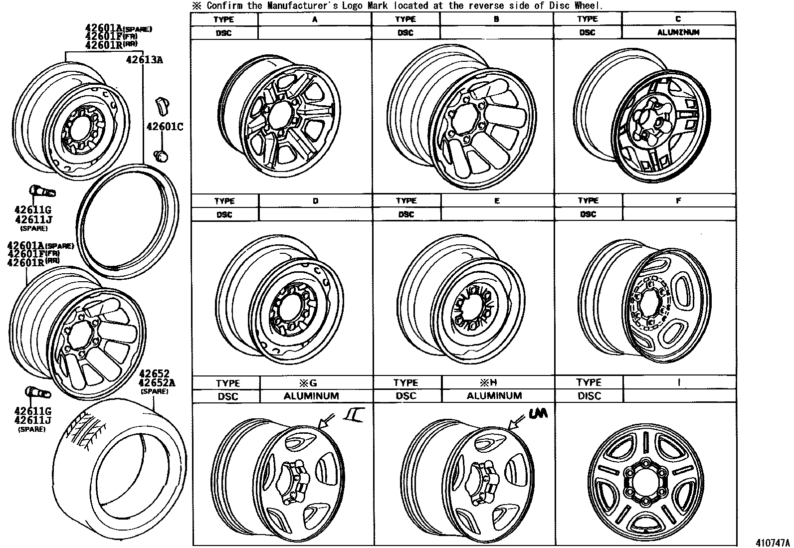 4103 — DISC WHEEL & WHEEL CAP