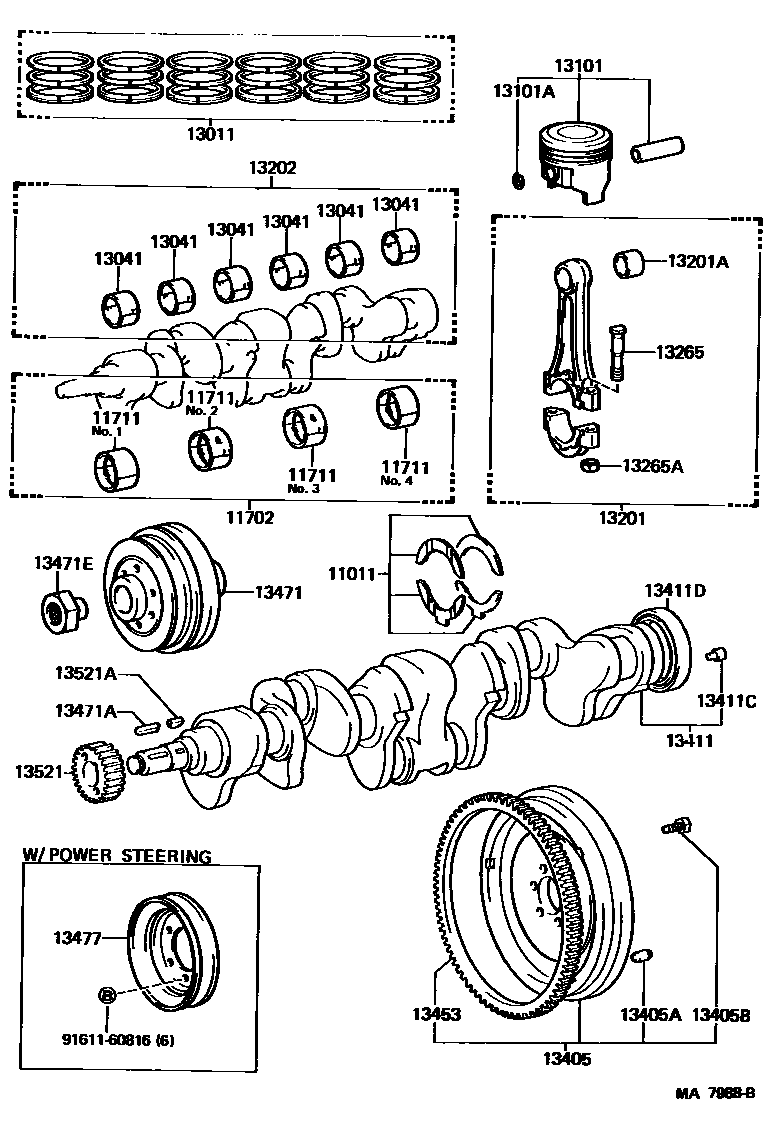 1301 — CRANKSHAFT & PISTON