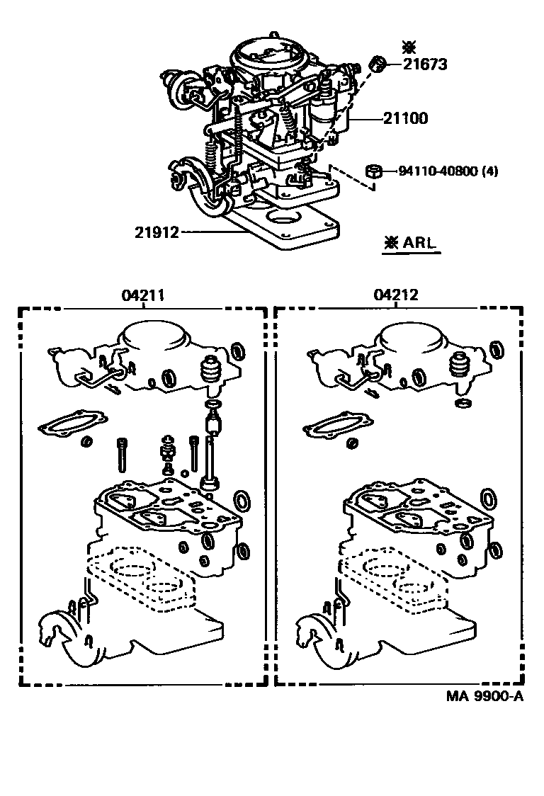 2102 — CARBURETOR ASSEMBLY