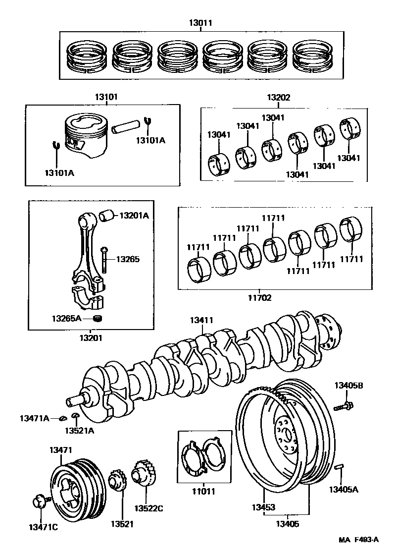1301 — CRANKSHAFT & PISTON