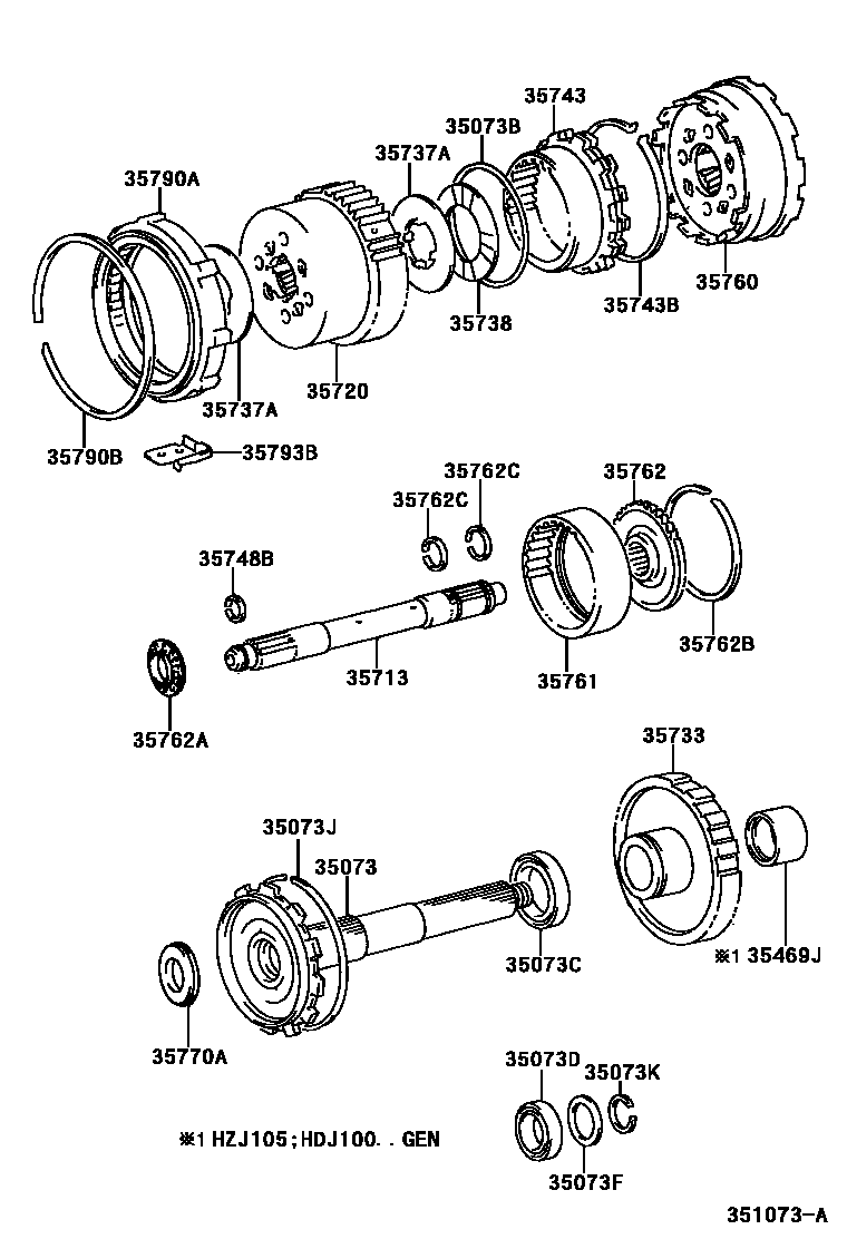 3510 — PLANETARY GEAR, REVERSE PISTON & COUNTER GEAR(ATM)