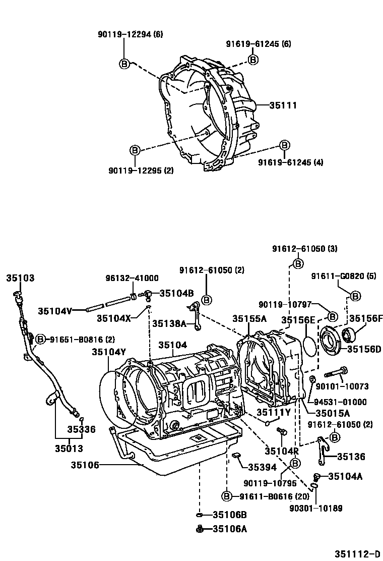 3503 — TRANSMISSION CASE & OIL PAN (ATM)